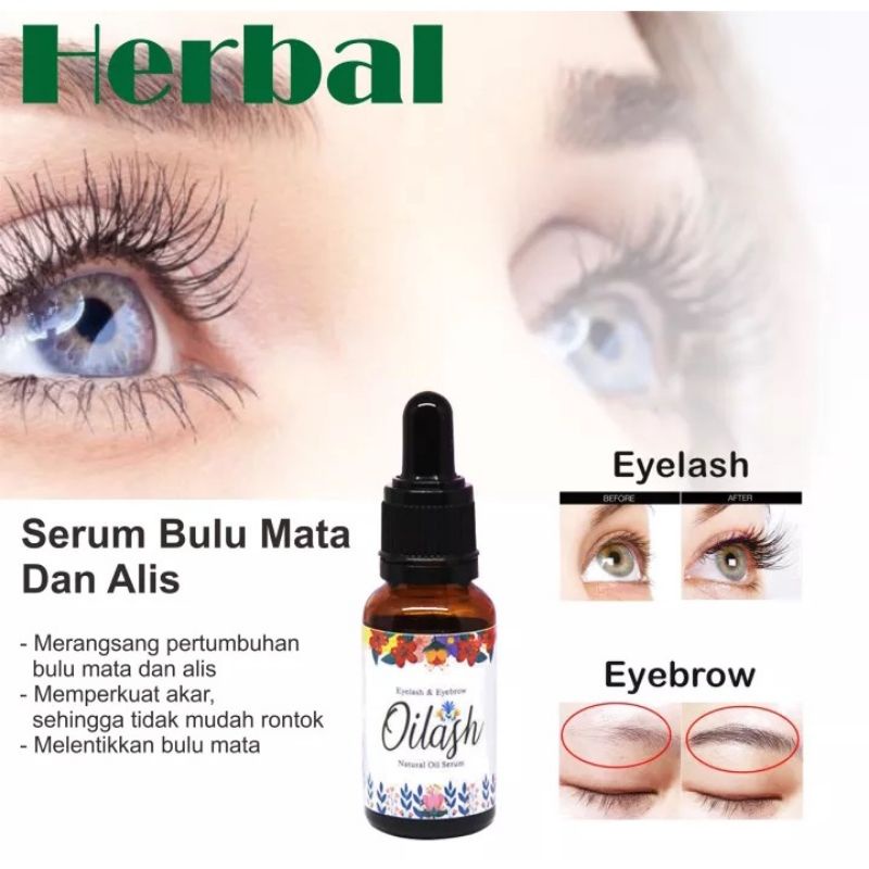 OIL LASH SERUM ALIS DAN BULU MATA / OILASH SERUM PENUMBUH PENGHITAM PELEBAT ALIS DAN BULU MATA