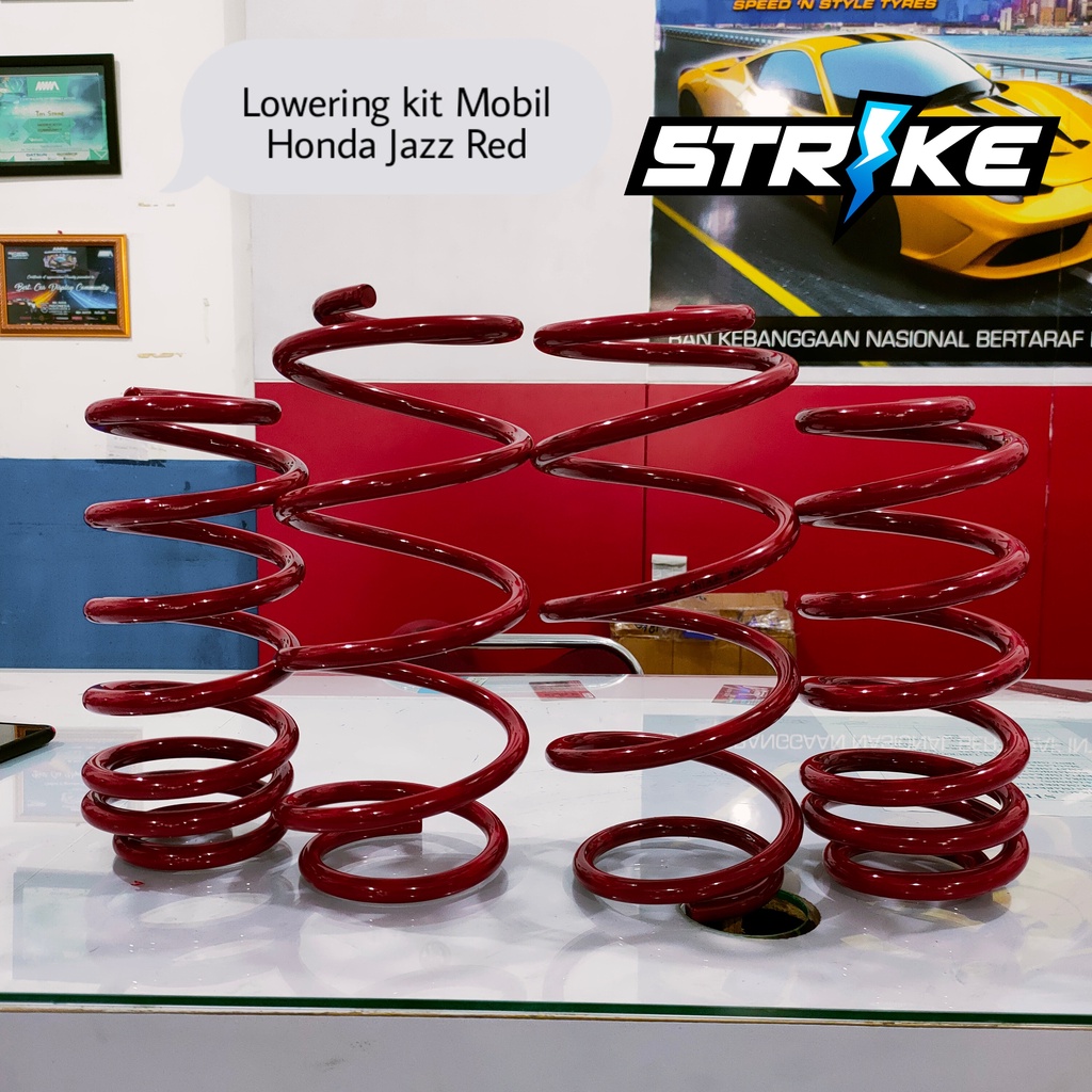 LOWERING KIT HSR RED HONDA JAZZ RS 2007-2014