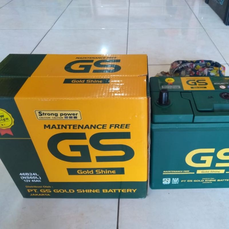 Jual Aki Mobil Grand Livina NS 60 L GS GOLD SHINE Aki Kering Indonesia