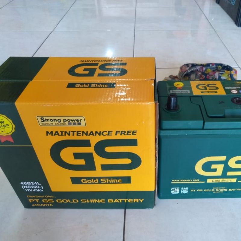 Aki Mobil Grand Livina NS 60 L GS GOLD SHINE Aki Kering