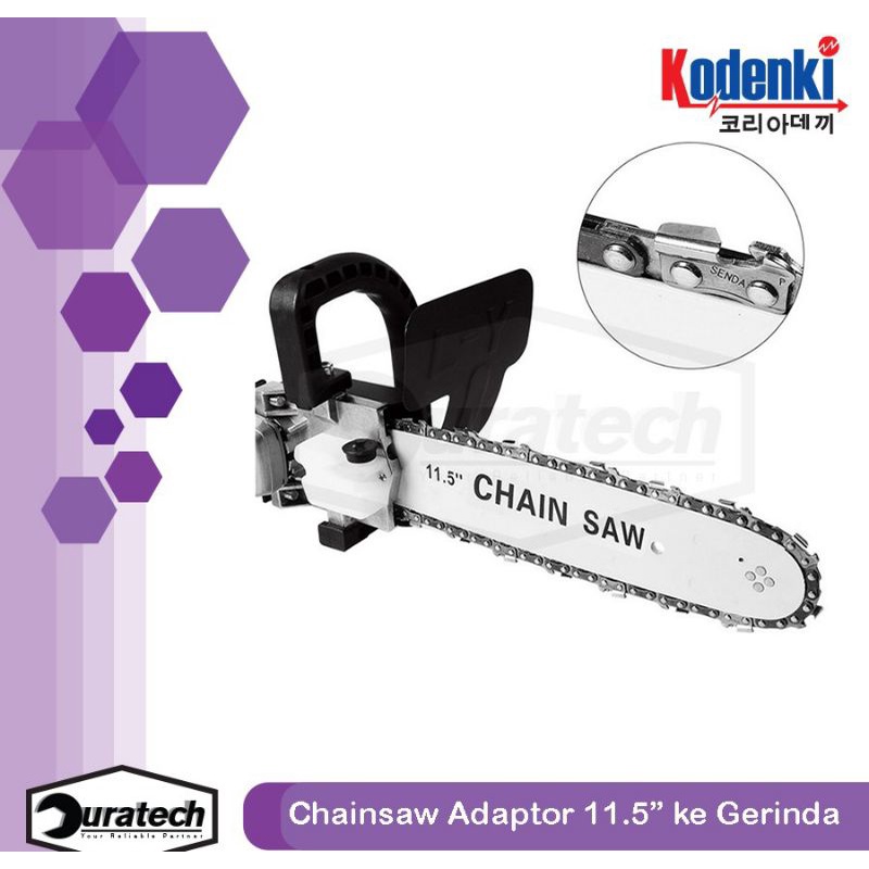 Adaptor Chainsaw Gerinda Konverte/Di Sambungkan Ke Gerinda