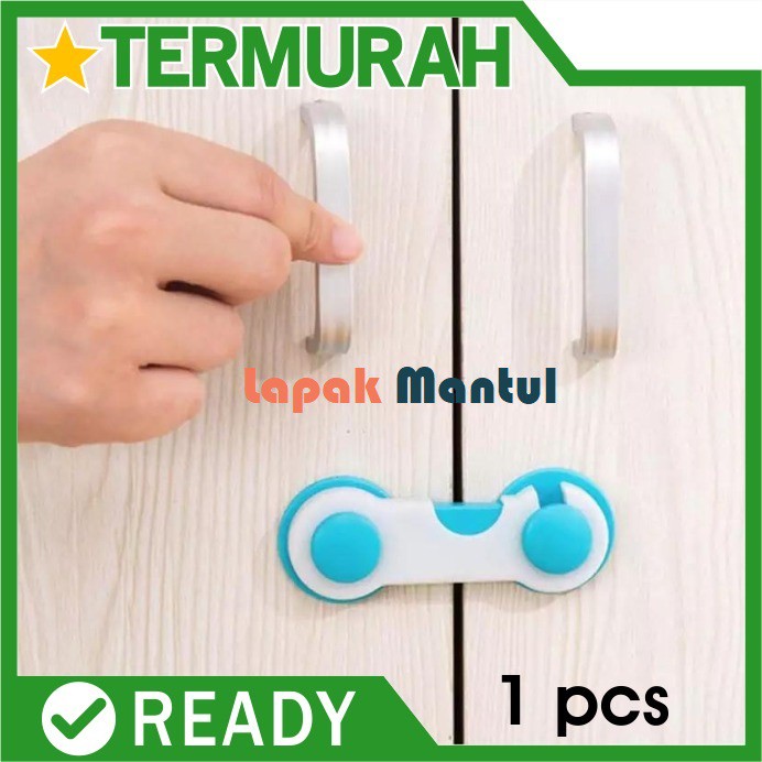 LM-0144 Pengaman Laci Lemari Pintu Kulkas Pengunci Furniture - Pelindung Bayi Baby Safety Lock