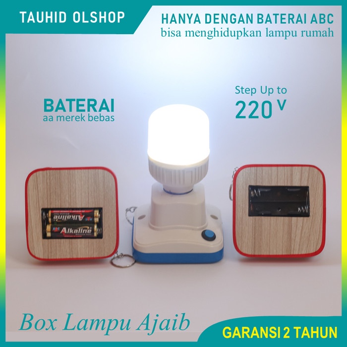 Hemat Lampu Emergency Baterai Abc Aa Box Emergency Pengganti Lilin Promo