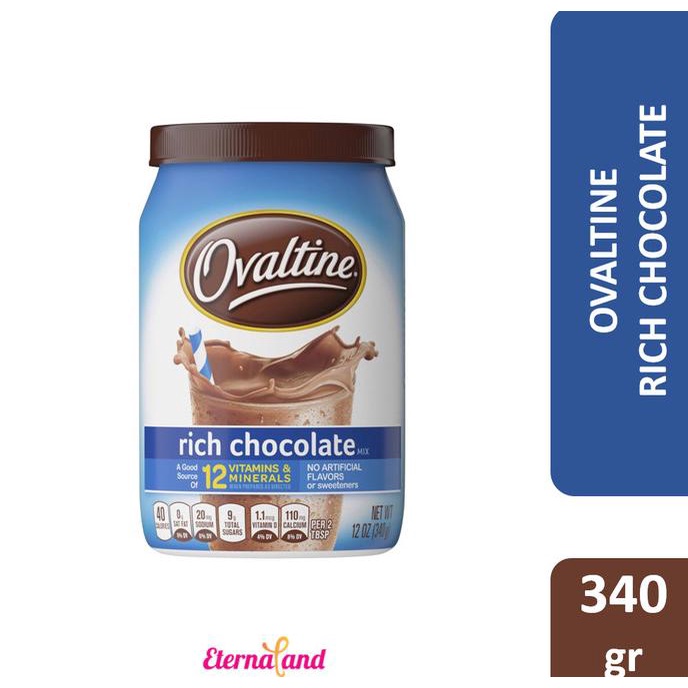 

Ovaltine Rich Chocolate - Susu Bubuk Ovaltine Cokelat Impor Usa