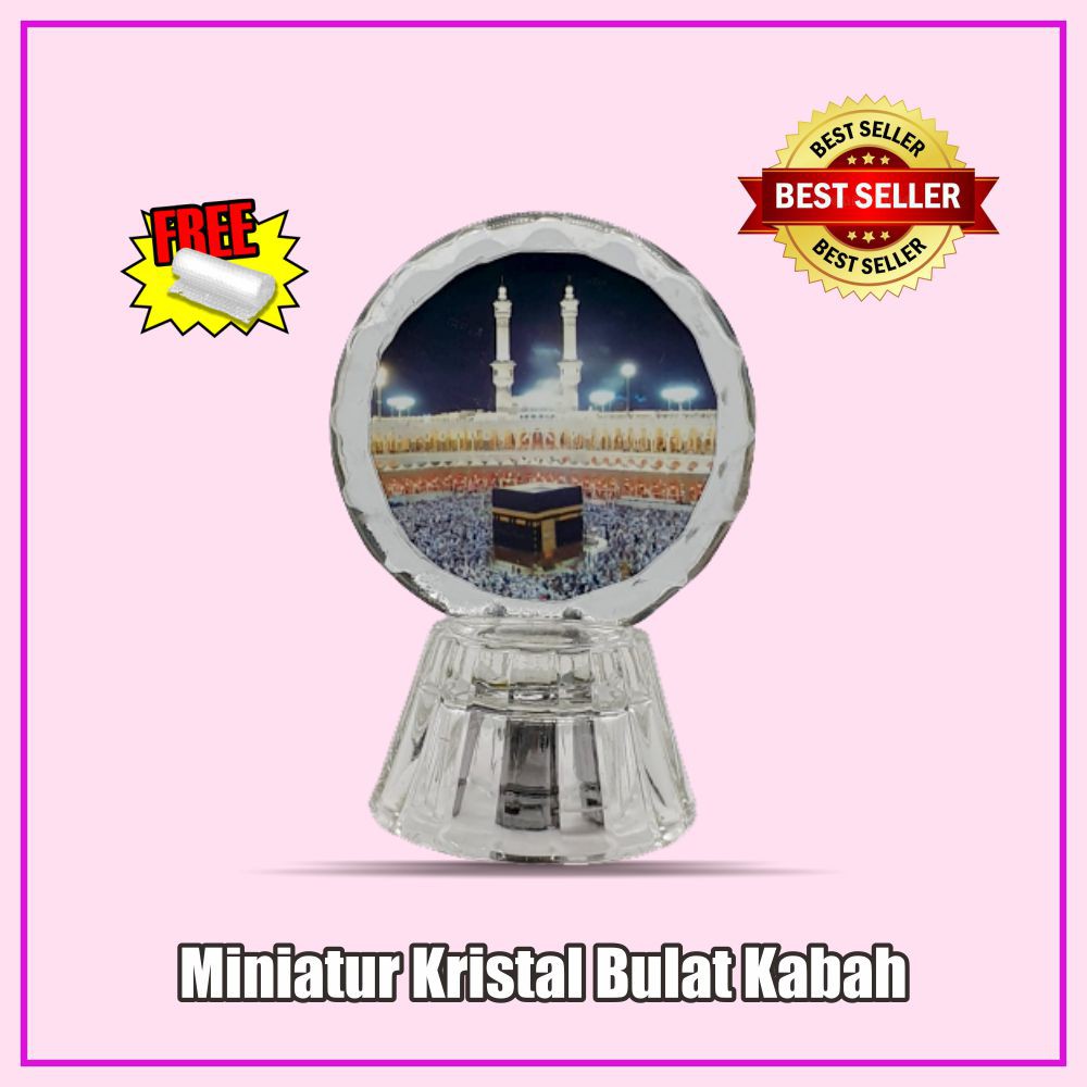 Miniatur Kristal  Bulat Kabah lampu