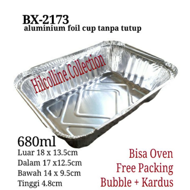 @10pcs Aluminium Foul Cup RX2173 Tanpa Tutup