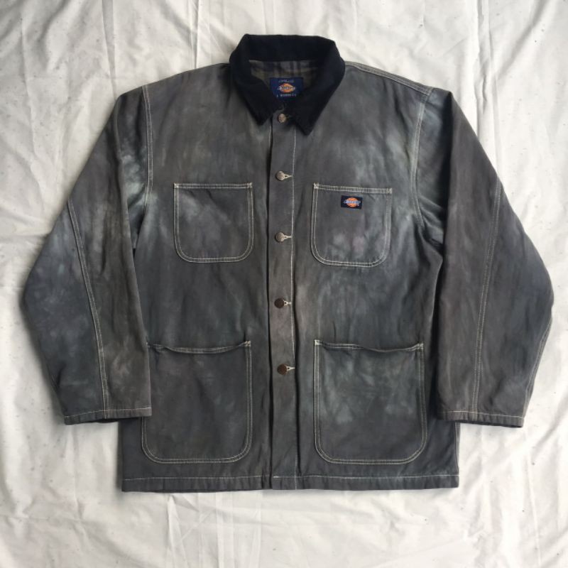 Dickies Vintage Faded Disteressed Blanket Lined Chore & Coat Jacket