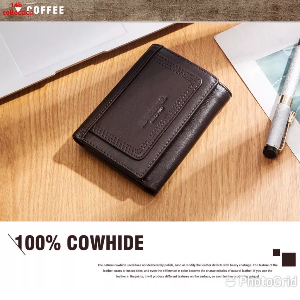 New Dompet Lipat Mini Auto Leather
