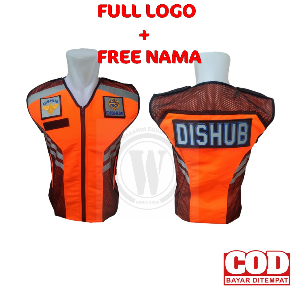 Rompi Dishub Taslan Waterproof Orange|Rompi Dishub|Rompi Dinas Perhubungan|Rompi Lapangan