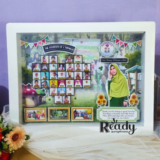 Jual Scrapframe Scrapbook 3D Model Mozaik Foto Kado Perpisahan Kelas