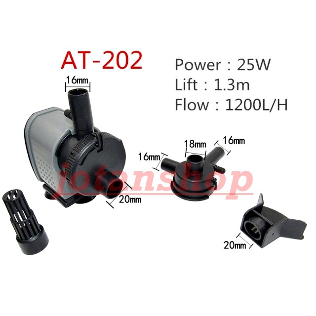 Atman AT-202 AT 202 AT202 mesin Pompa celup filter powerhead Aquarium aquascape power head