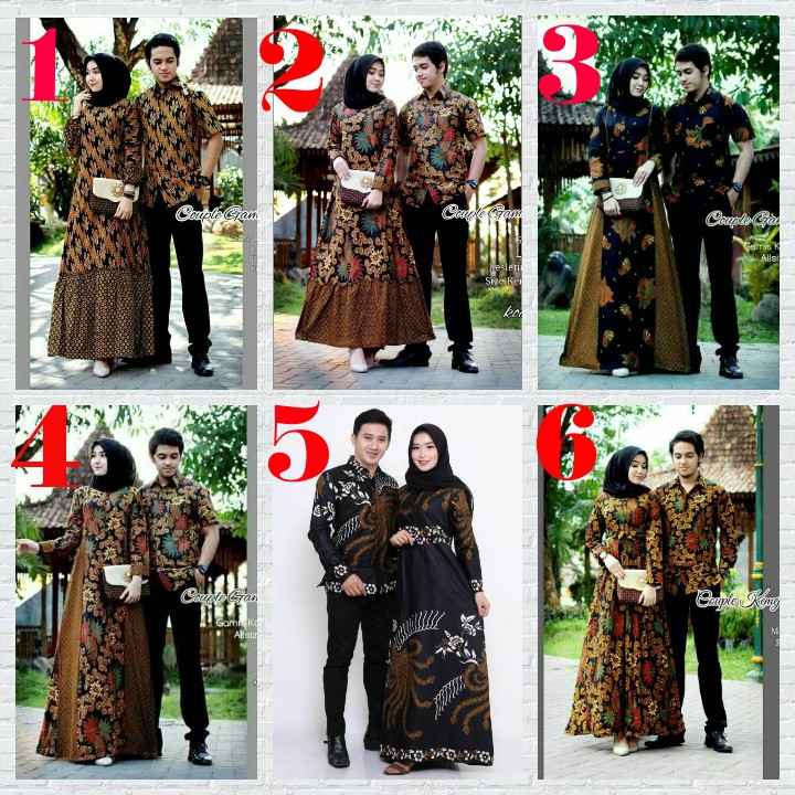 Maura Couple - Sania Ruffle Batik Couple ori Ndoro jowi Sogan Garansi Termurah Shopee