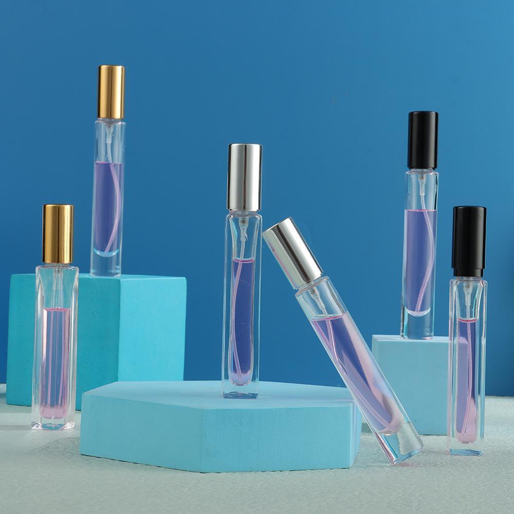 POPULAR Populer 10ML Parfum Atomizer Portable Pewangi Travel Spray Pump Botol Isi Ulang Bening Dispenser Parfum Kecil