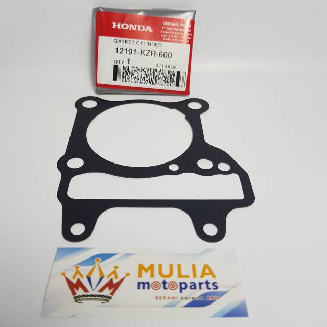 12191KZR600 PACKING PAKING BLOCK 12191 KZR 600 PAKEN BLOK VARIO TECHNO 125 F1, VARIO 125 / 150 ESP, 