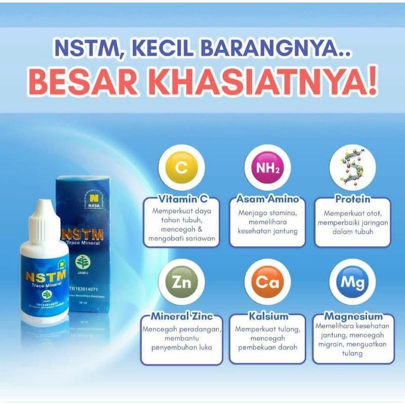 NSTM NASA TRACE MINERAL / NSTM NASA 100% ORIGINAL / NSTM PRODUK NASA HERBAL /PRODUK HERBAL