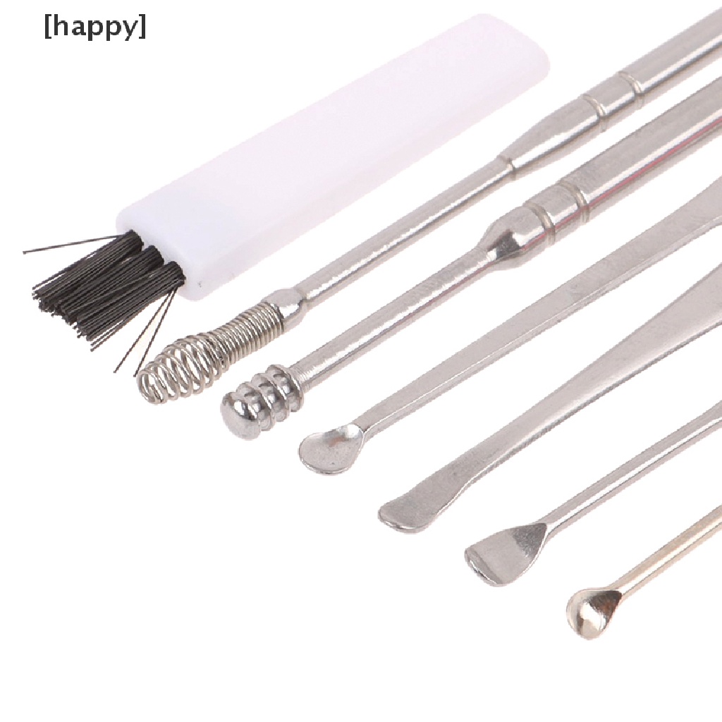 7pcs / Set Alat Pembersih Telinga Bahan Stainless Steel