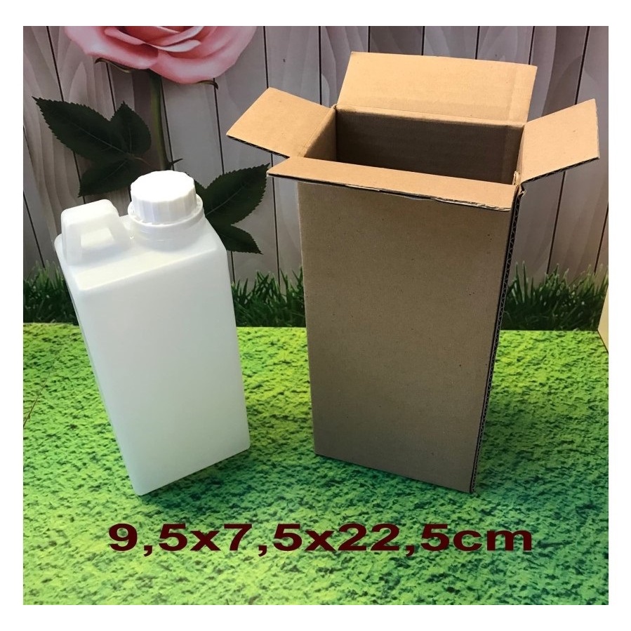 

Kardus Packing Dus Die Cut Kotak Karton Kemasan Jerigen 1 Liter Kado Hadiah Gift Box Hampers Packaging Coklat 9,5x7,5x22,5
