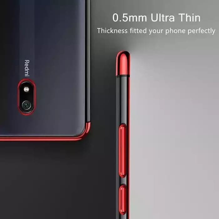 Xiaomi Redmi 8a Soft Case Luxury Plating List Chrome