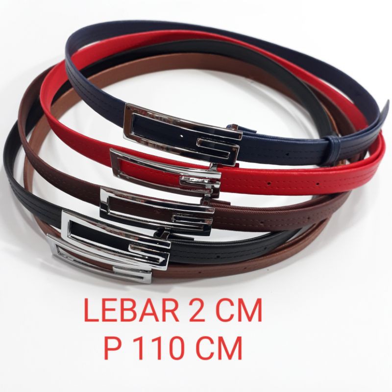 BELT/SABUK/IKAT PINGGANG WANITA GUCCI SILVER