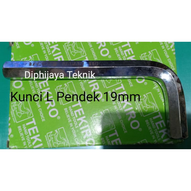 Tekiro Kunci L Pendek 19mm