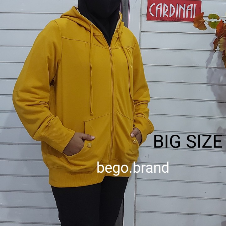 bego CARDINAL JAKET BIG SIZE Wanita Sweater Cardinal Big Size Jaket Polos Cewek Original