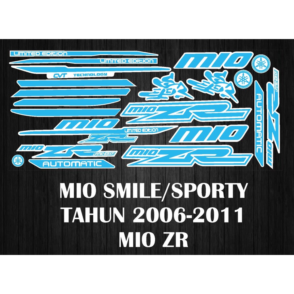 STIKER STRIPING DECAL MIO SPORTY/MIO SMILE TAHUN 2006-2011 MIO ZR