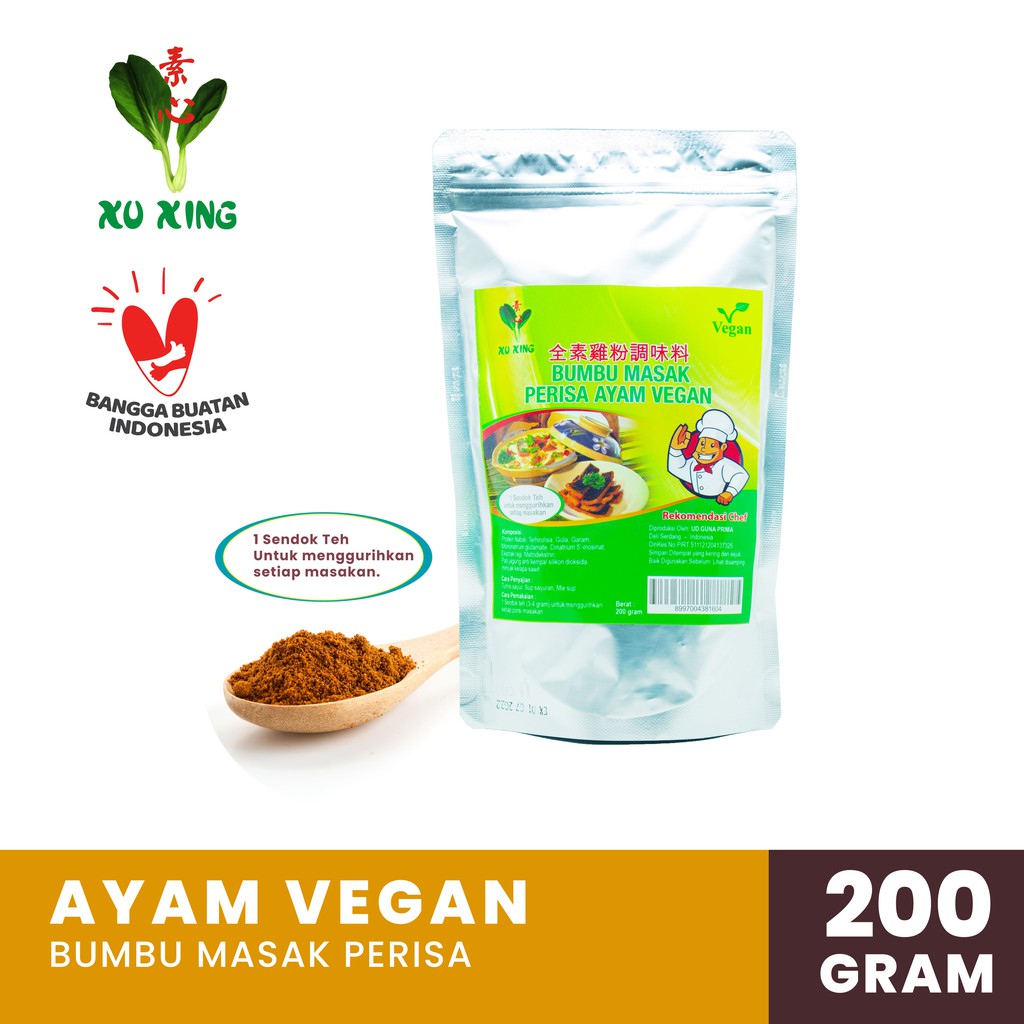 

Bumbu Masak Perisa Ayam Vegan [200 Gram]