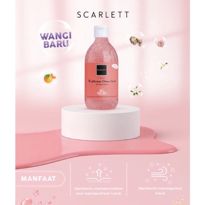 ❤️ Cloudy ❤️ SCARLETT WHITENING Shower Scrub | Brightening Shower Scrub SCARLETT By Felicya Angelista