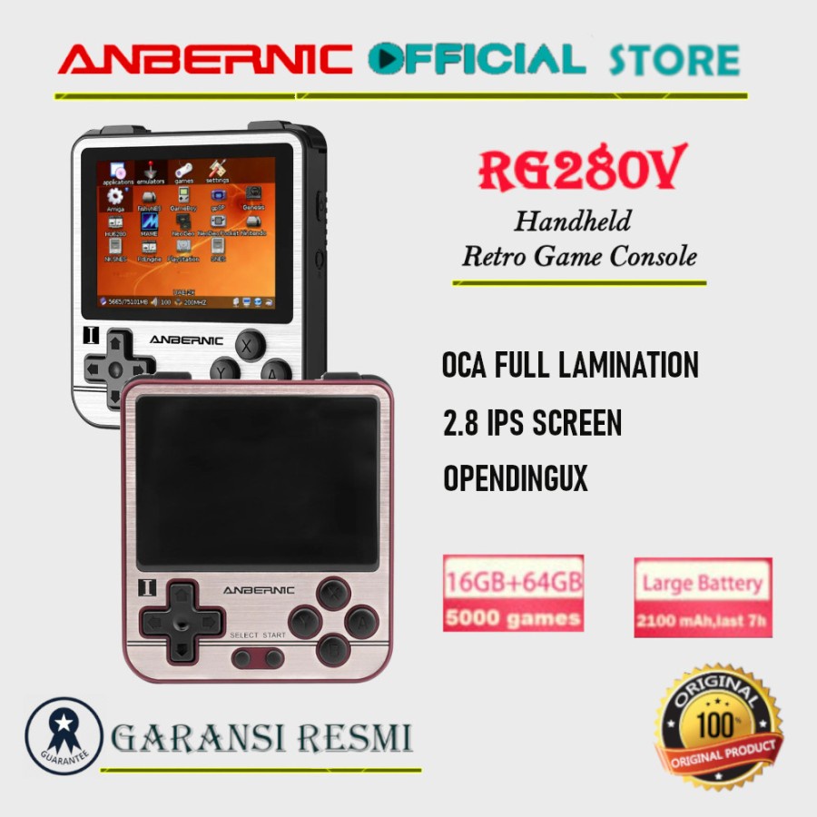 Jual ANBERNIC RG280V Retro Games Portable Mini Handheld Game Console ...