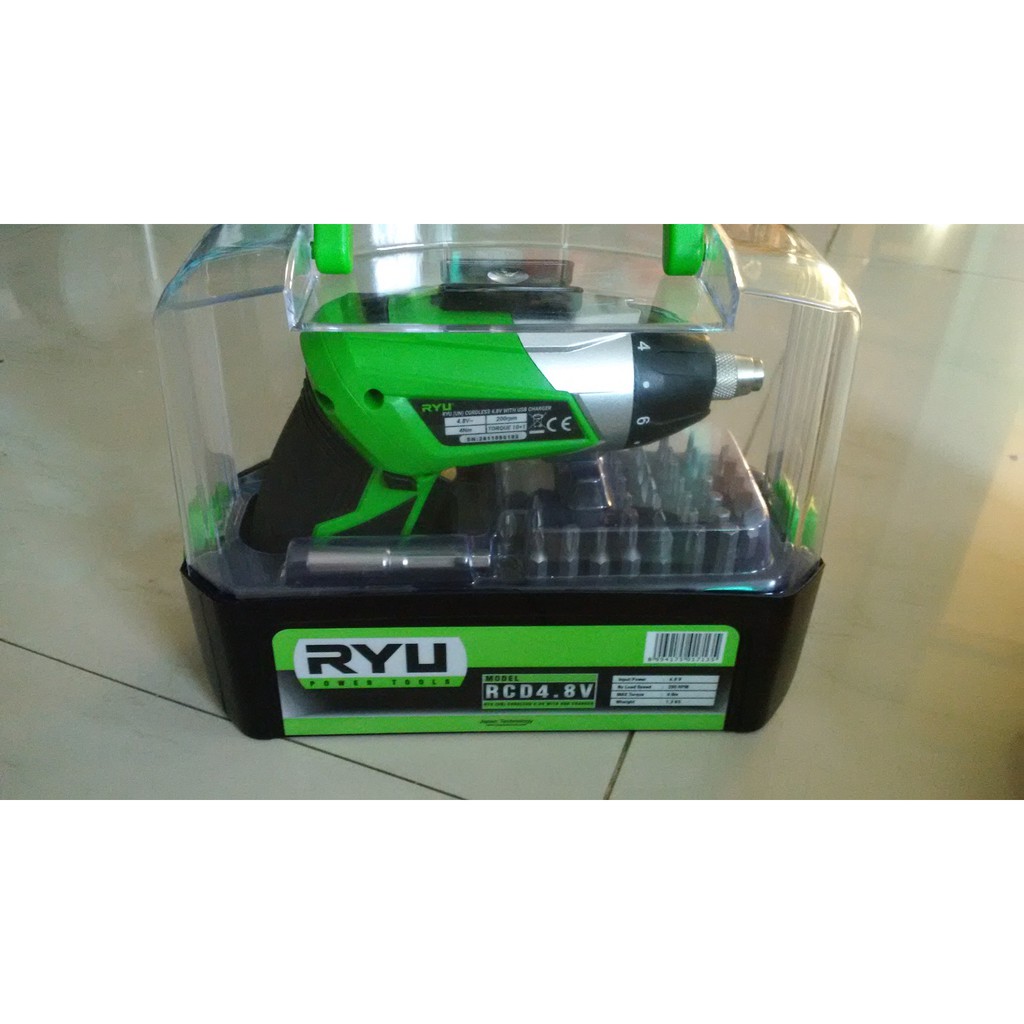 bekas ryu cordless screwdriver 4.8v obeng baterai