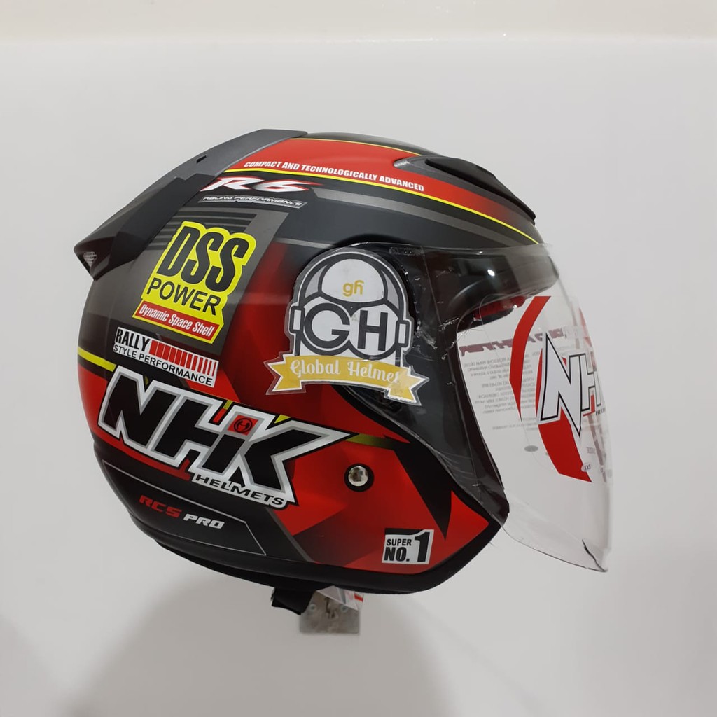 HELM NHK R6 MOTIF RALLY#2 BLACK RED DOFF