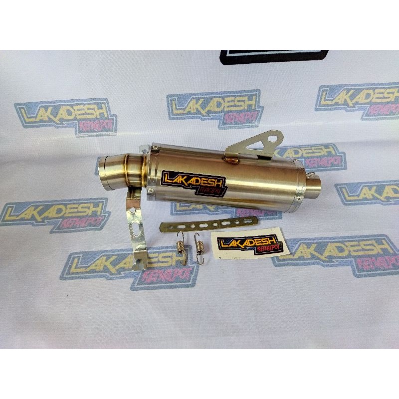 SILENCER (ONLY) KNALPOT LAKADESH RACING (INLET 38/50) BEAT MIO VARIO AEROX SCOOPY NMAX PCX ADV DLL