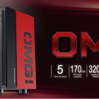 Casing Xigmatek OMG Red Black M-ATX