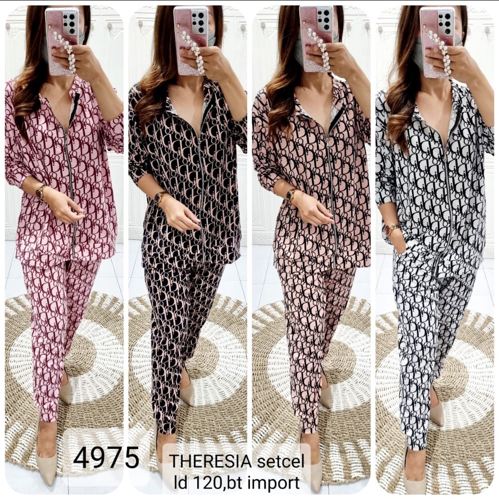 Setcel Jaket Theresia PP LD 120 Motif Di*or 4975