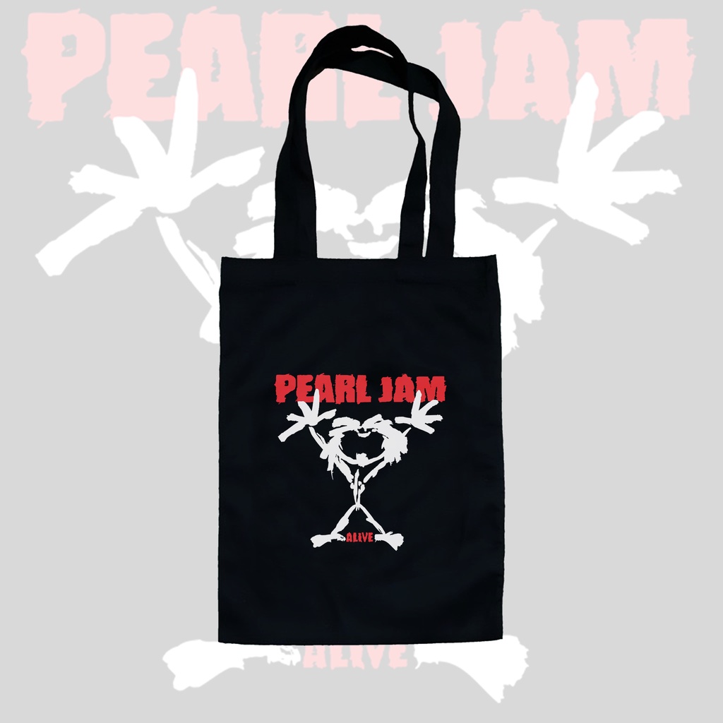 TOTE BAG HITAM - PEARL JAM