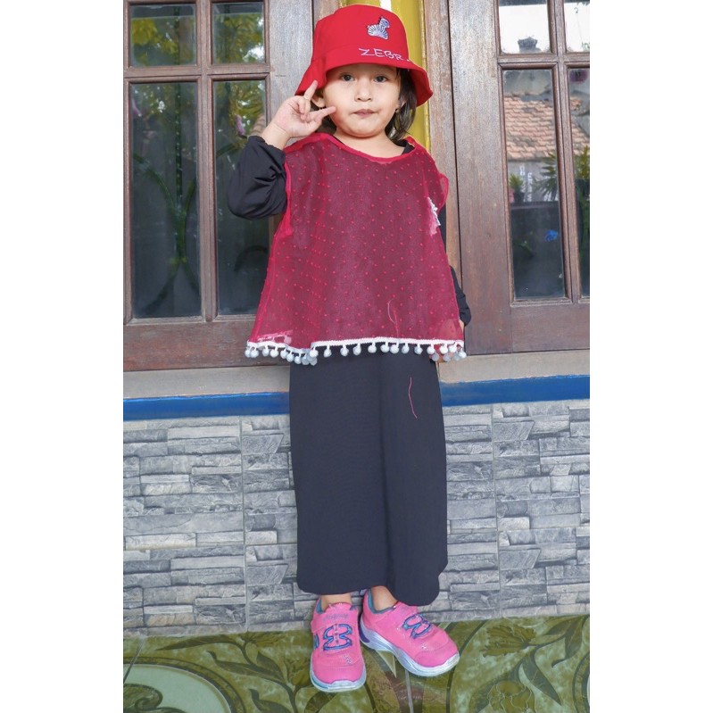 DRESS SET OUTER POMPOM