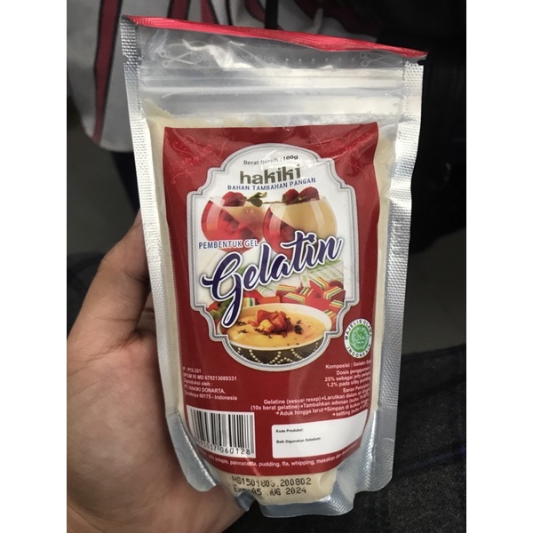 

Gelatin Hakiki Bubuk / Gelatin Powder 100Gr Halal