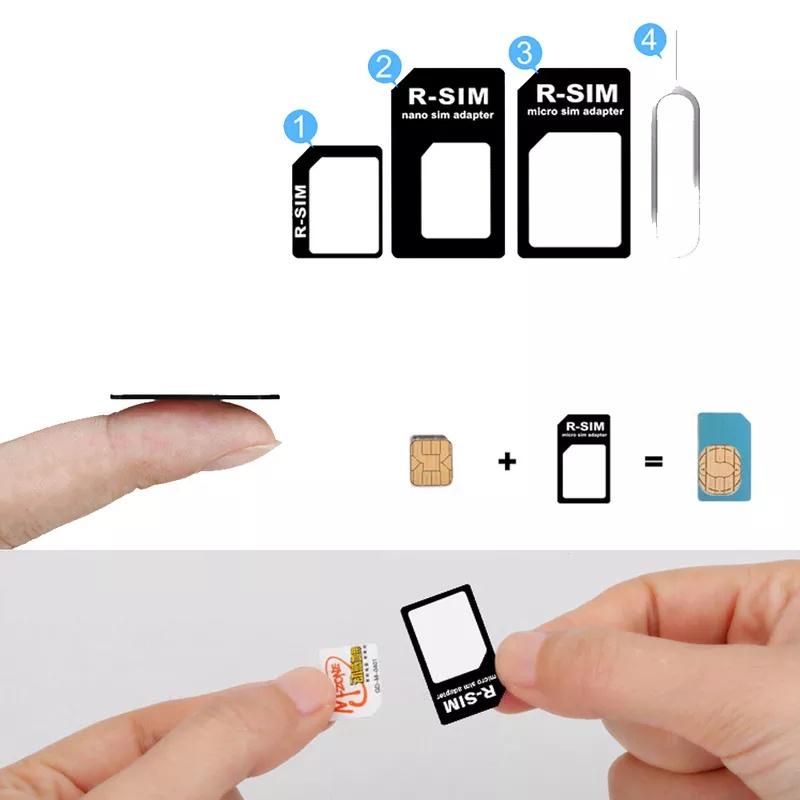 Sim Card Adapter Set  / Adapter Kartu sim Nano / Nano Sim Adapter Paket Noosy Sim Adapter -SC