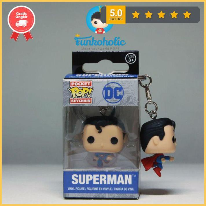 Funko Pocket Pop Keychain Heroes Dc Comics - Superman (Flying) Terlaris