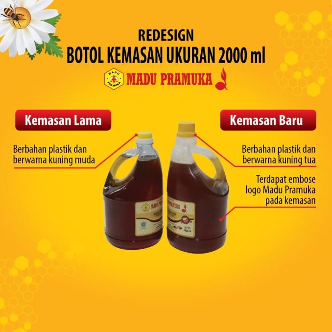

madu pramuka multiflora 2 liter 2000 ml
