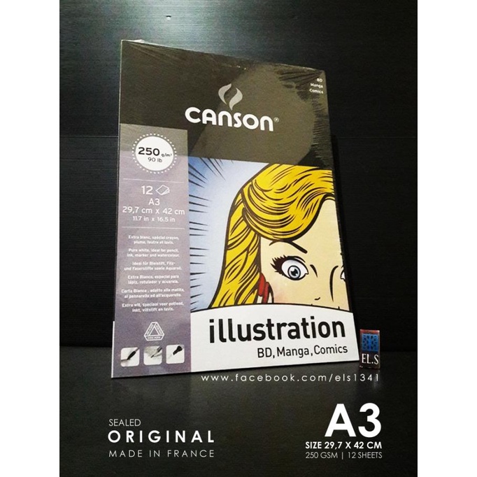 

Canson Illustration BD, Manga, Comics Pad A3