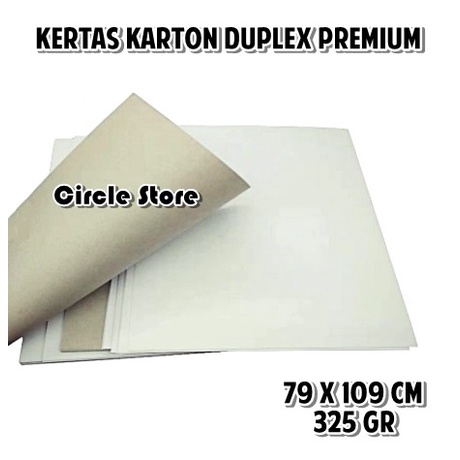 

Kertas Karton Duplex Super / Karton Box Kemasan 325 gr 79 x 109 cm