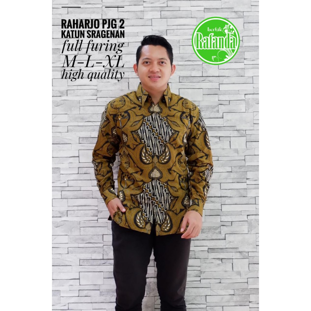 RAHARJO RAFANDA BATIKSOLOAMANAH KEMEJA BAJU BATIK PRIA SOLO LENGAN PANJANG PENDEK LAPIS FURING ATASAN BATIK PREMIUM MODERN KATUN HALUS WULU SEKTI MERAK MERAH ABSTRAK CABE MERAH PUSAKA BIRU GELEMBUNG SEKTI BANGAU KUNING MOZAIS MERAK PINK BANGAU WARNA GURDO