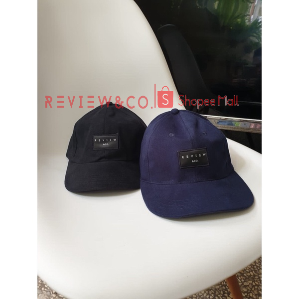 Review & Co. Polo Caps Topi Pria Baseball Label