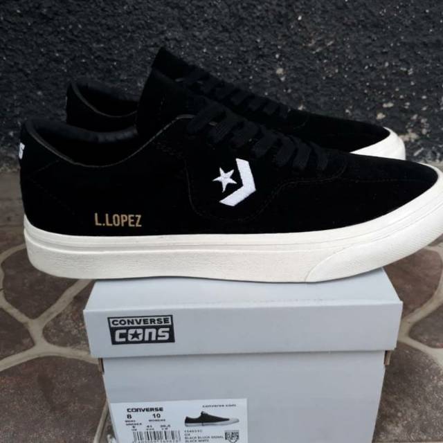 Converse One Star Low L Lopez Black White Premium Original