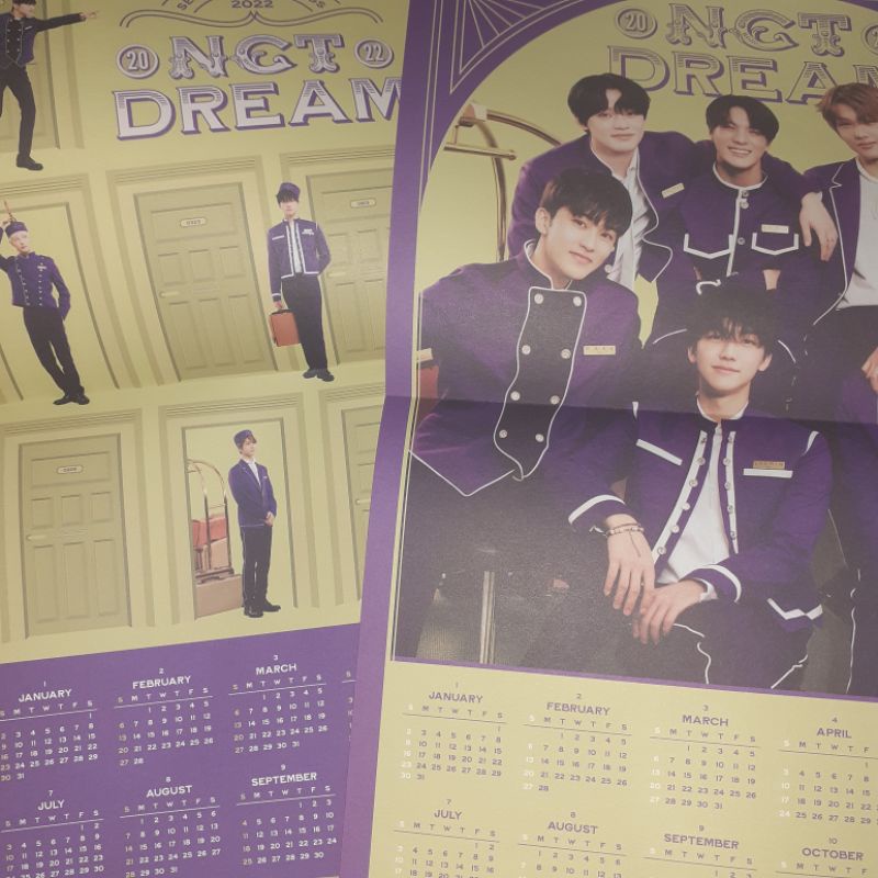 

Folded Poster Calender Kalender NCT DREAM SG 2022 22 Season greetings