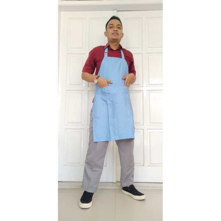 APRON Celemek Masak Drill Tebal Murah Apron Barista Chef Ready Stock Terlaris