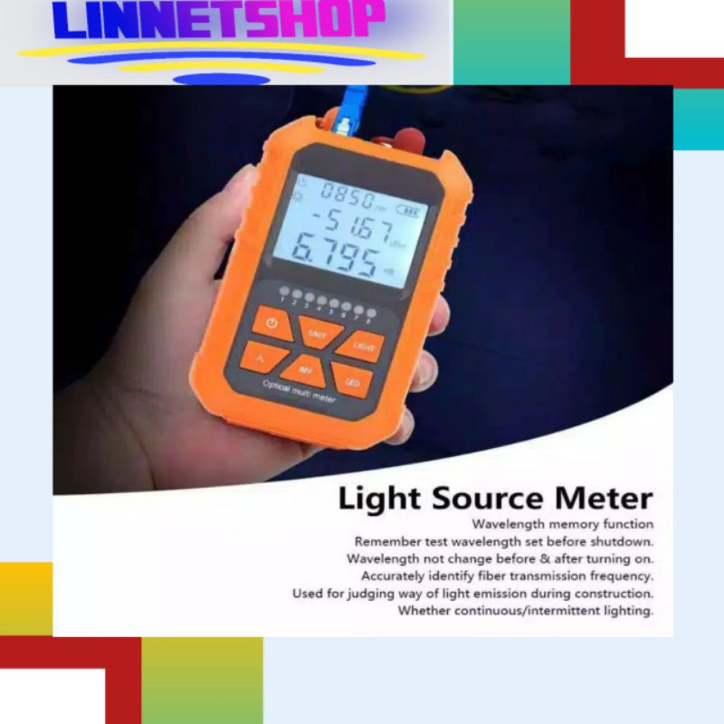 OPM 3 In 1 Optical Power Meter with Lan Tester and vfl function(opm)