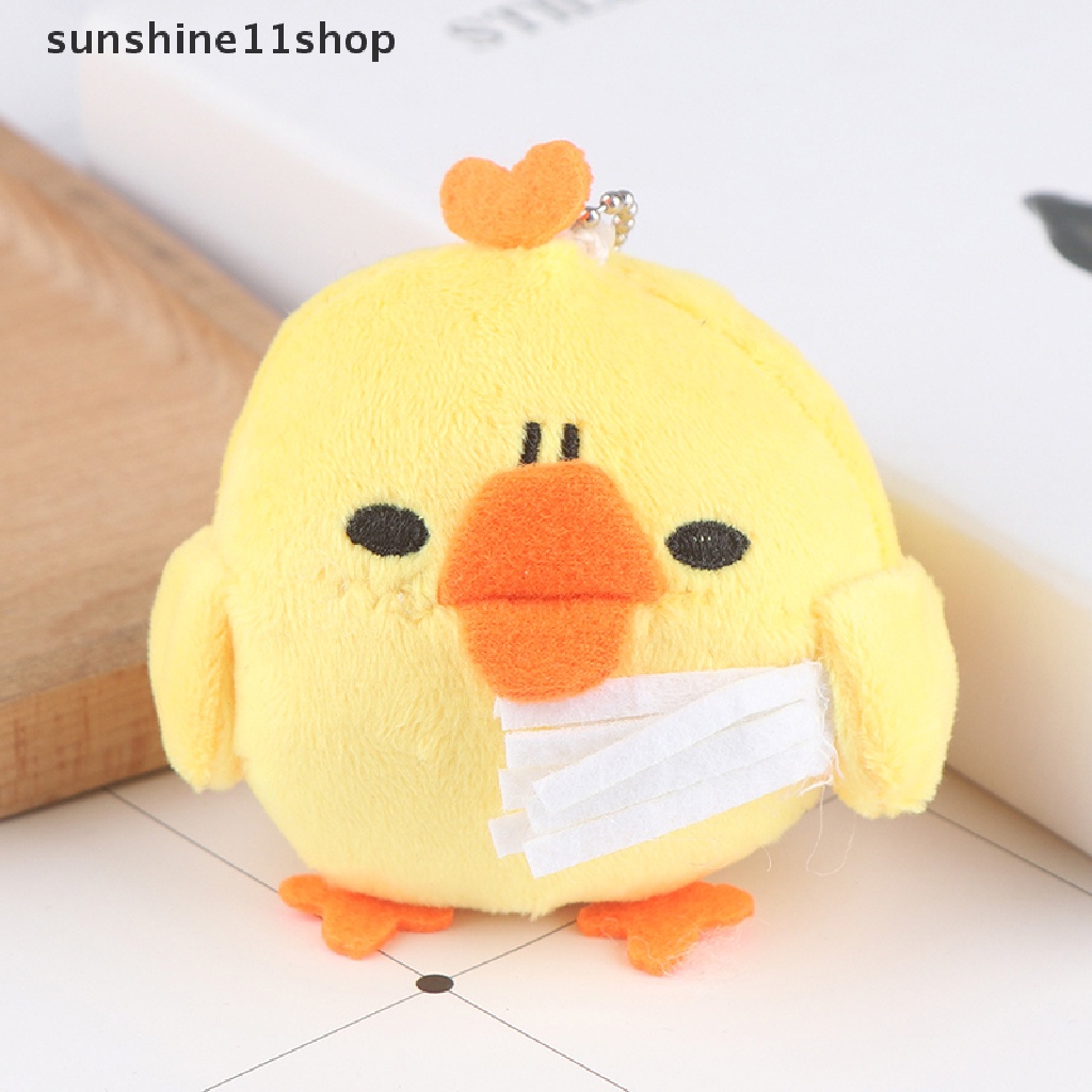 (SHO) 1pc Mainan Boneka Stuffed Plush Ayam Untuk Gantungan Kunci / Buket Bunga Pernikahan / Hadiah