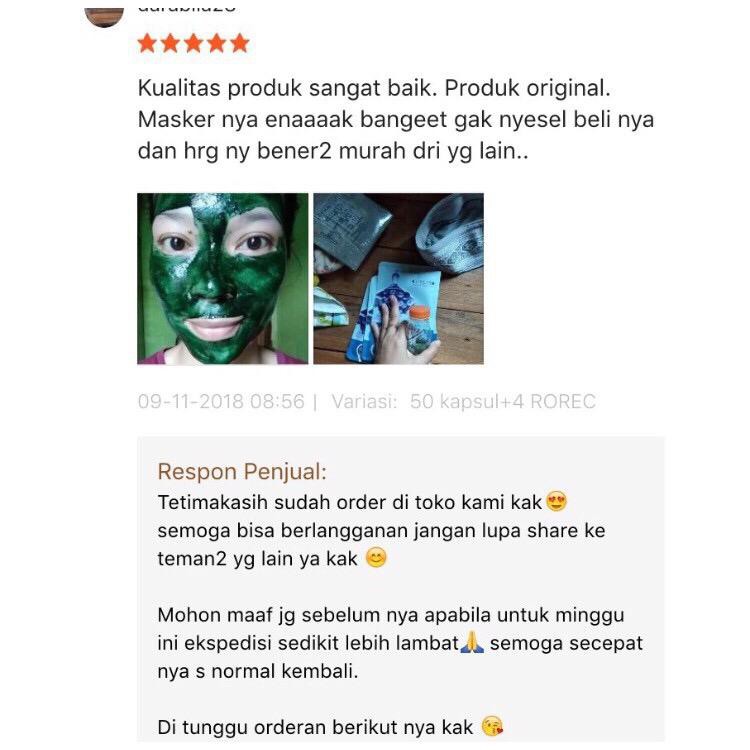 TERLARIS PAKET PREMIUM MASKER SPIRULINA BANYAK BONUSNYA